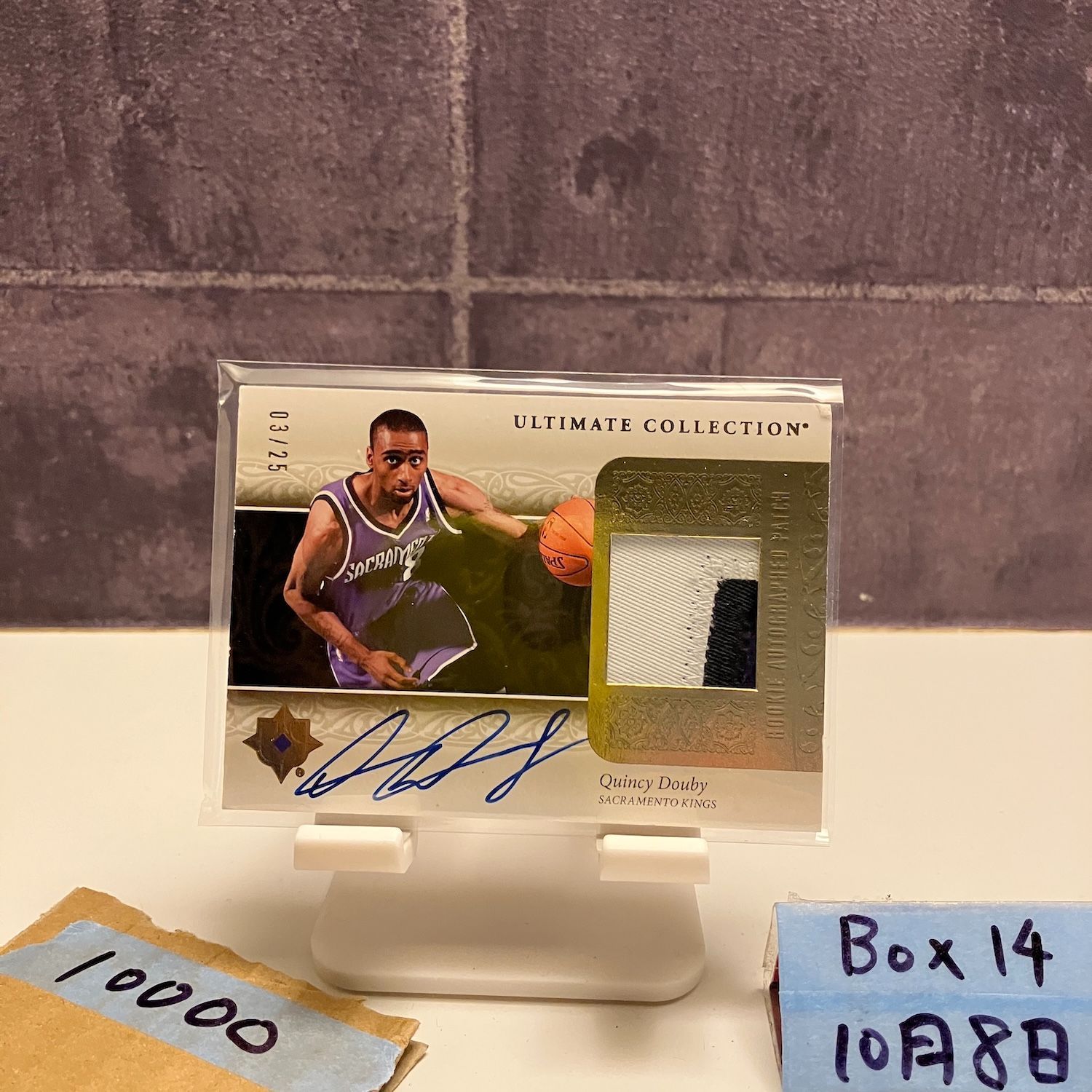 2006 Upper Deck Quincy Douby 03|25 直筆サインカード Sacramento Kings Ultimate Collection RC ルーキー Rookie パッチ カード