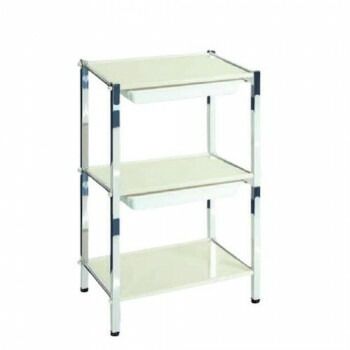 高田ベッド製作所 TRツーゴン アジャスター付き スチールワゴン TB-36-02