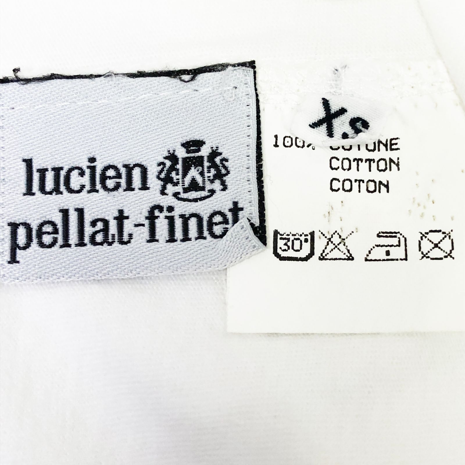lucien pellat-finet ルシアンペラフィネ Smile Hemp Print Crewneck T-Shirt White スマイル  ヘンプ プリント クルーネック Tシャツ ホワイト