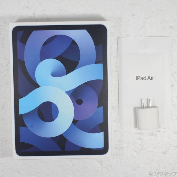 中古品〕 iPad Air 第4世代 64GB スカイブルー MYFQ2J／A Wi-Fi【276