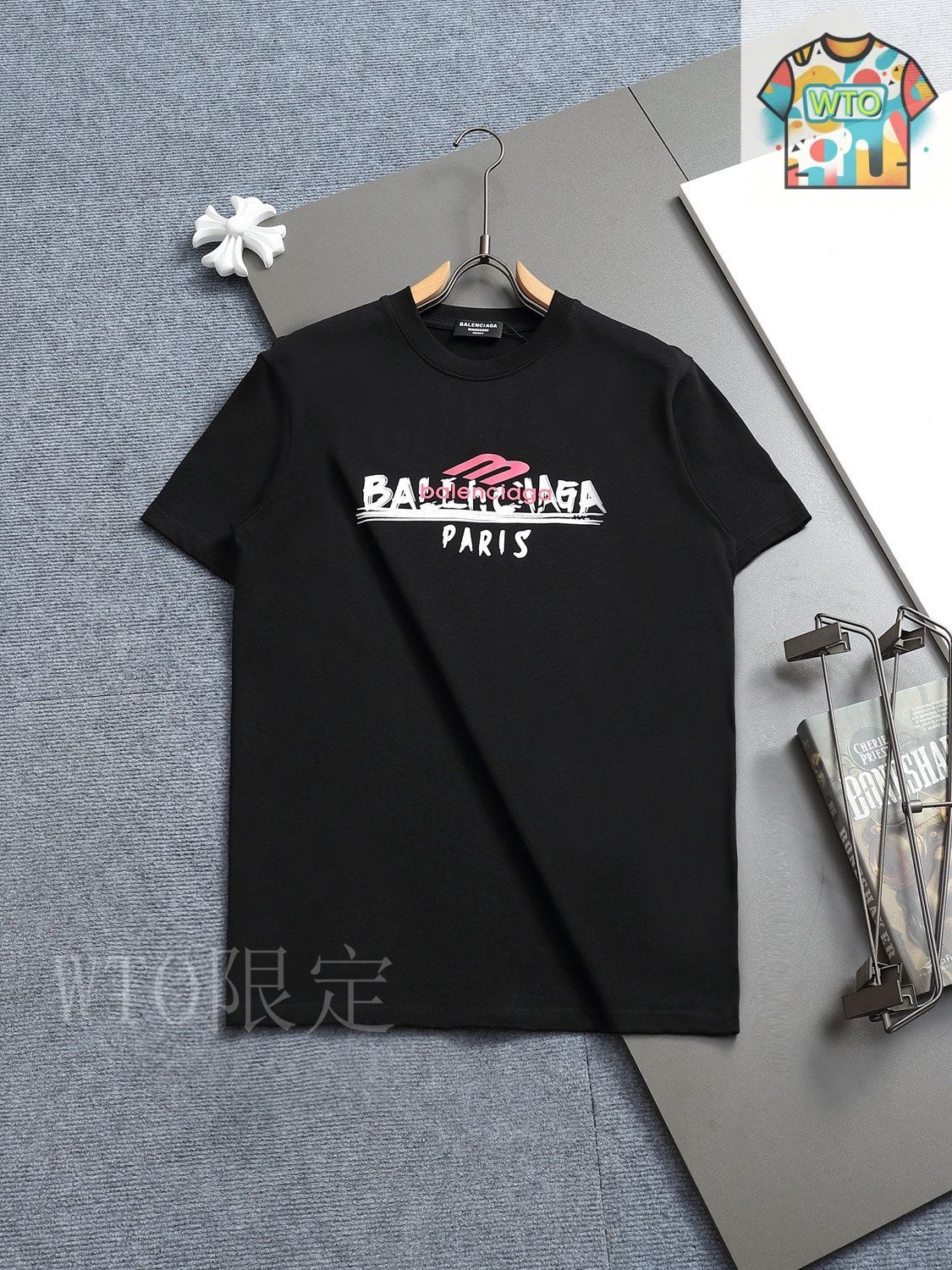 今日特価】BALENCIAGA Vintage Letter Print T シャツ-2 - メルカリ