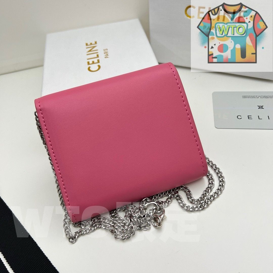 本日WTO】?Celine トリオンフ チェーンウォレット 10783 ? 高級