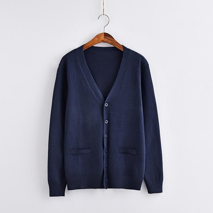 スクール カーディガン 制服 ニットカーディガン Vネック