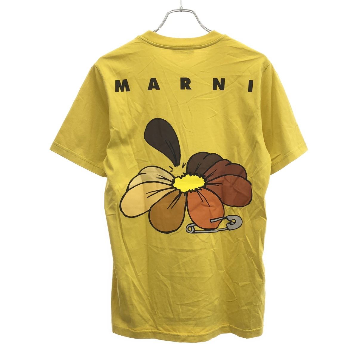 MARNI マルニ 21SS フラワープリントTシャツ HUMU0205P0 イエロー 44 