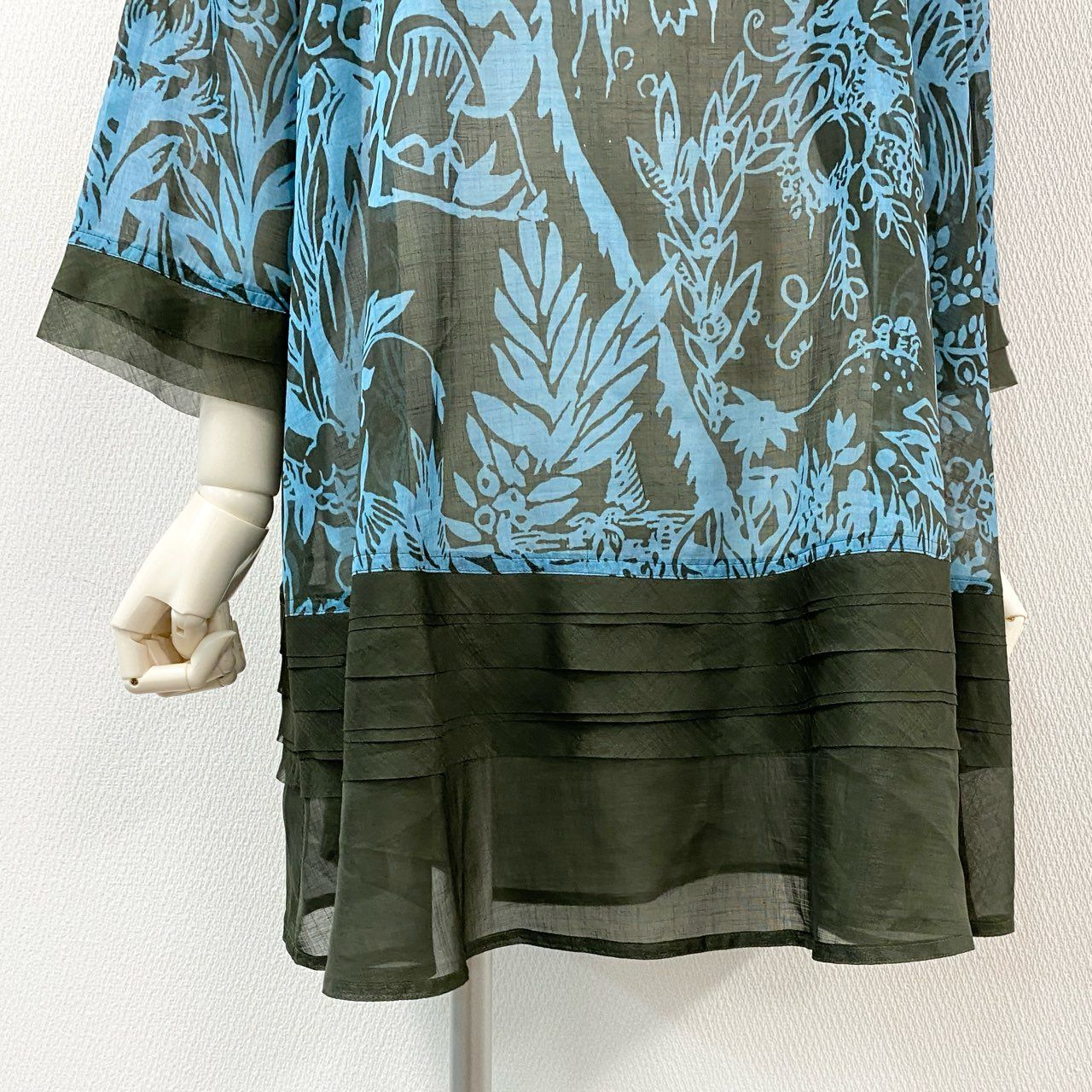 未使用 タグ付き TOKUKO 1er Vol チュニック プリント Aライン ◎未