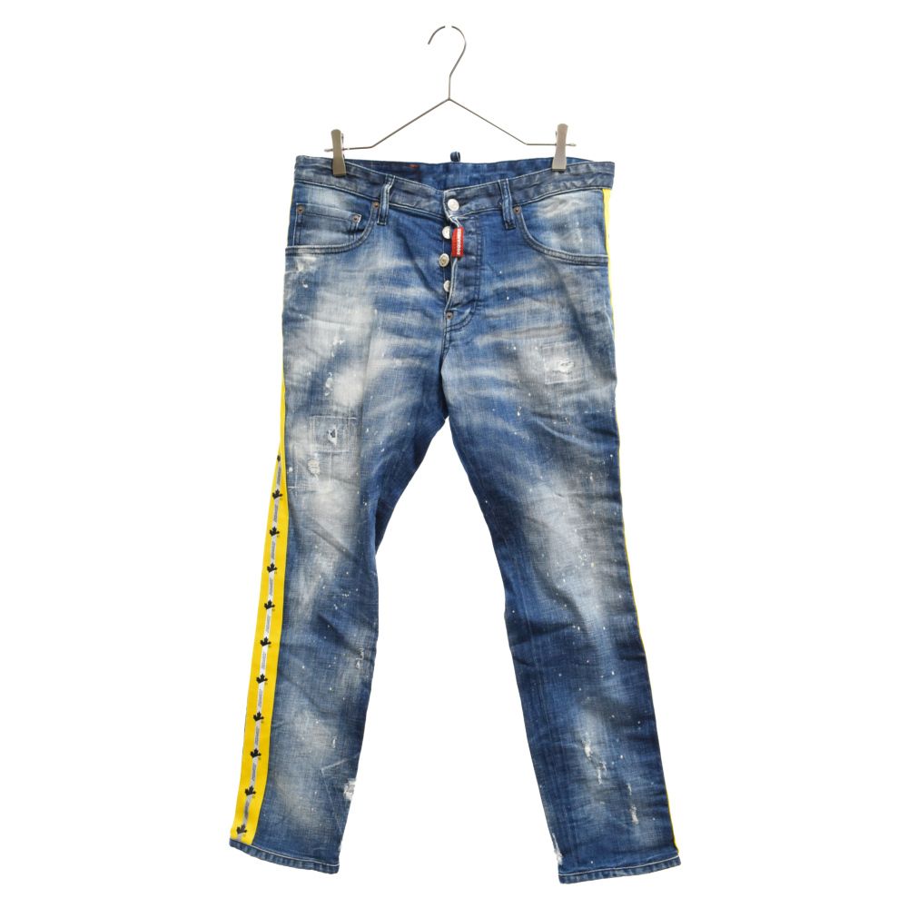 21SS DSQUARED2 skater スケーター　48 ダメージ　ペイント 21SS DSQUARED2 skater スケーター48 ダメージペイント
