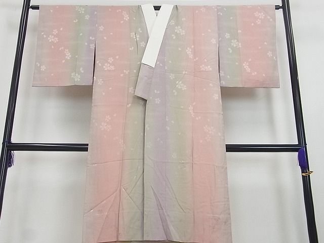 平和屋1□極上 長襦袢 無双仕立て 暈し染め 金糸 やまと誂製 逸品 未