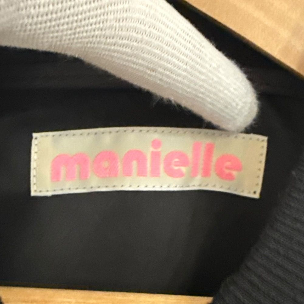 美品 manielle マニエル ショート丈 フラワーレース ブルゾン