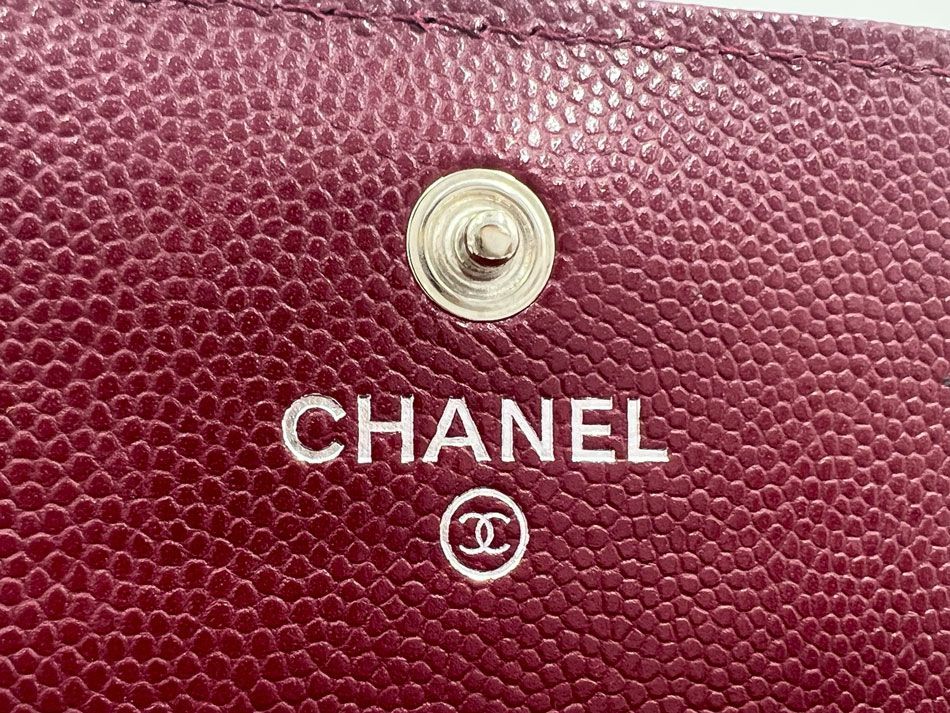 CHANEL シャネル キャビアスキン マトラッセ カードケース グレインド  