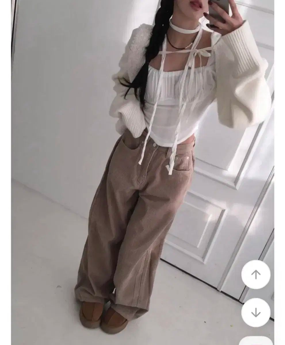 アタッチメント modimood カーディガン＋ブラウス＋パンツ セット