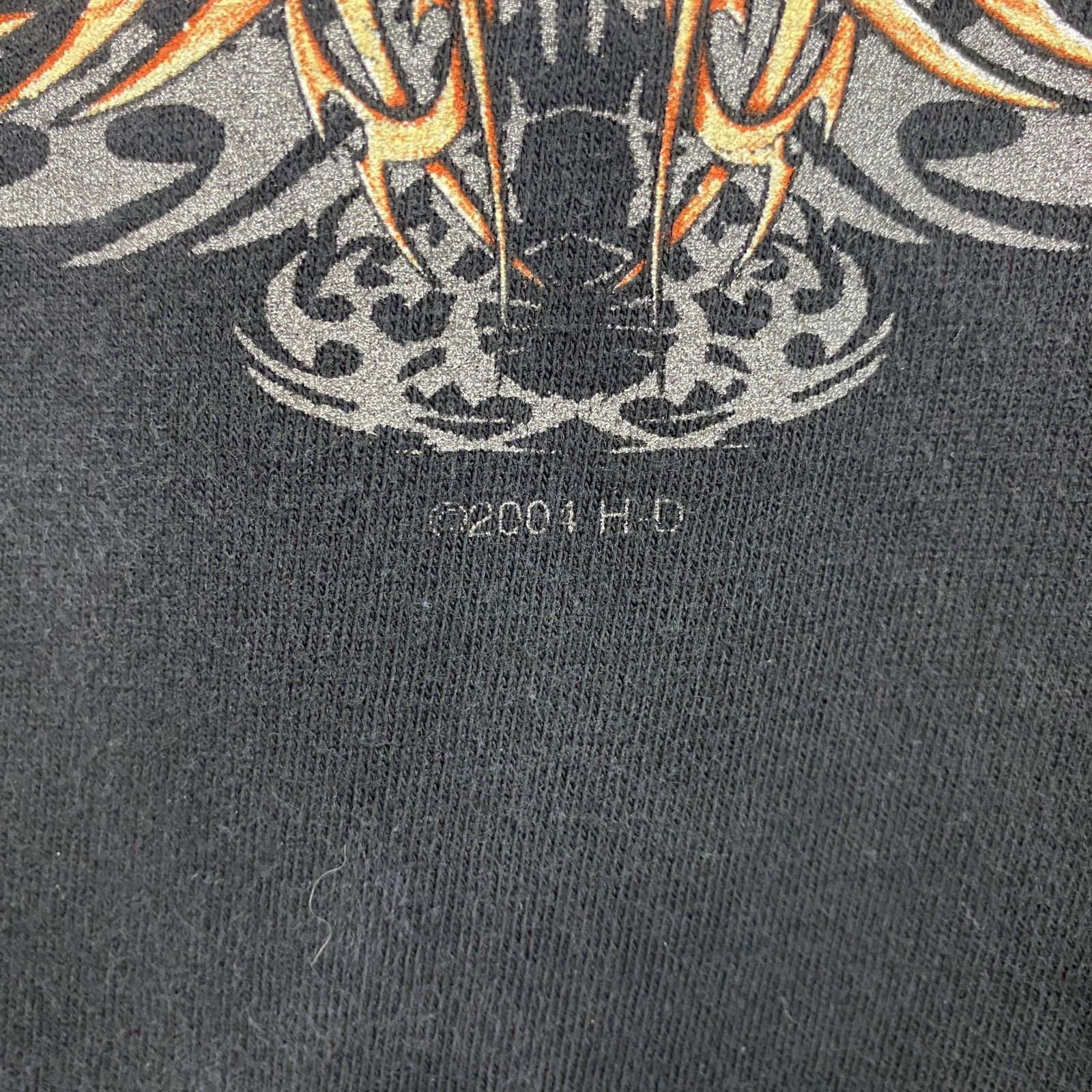 80s Hanesタグ ハーレーダビッドソン XL フェード 黒 古着Tシャツ 80s Hanesタグ ハーレーダビッドソン XL フェード 黒 古着T