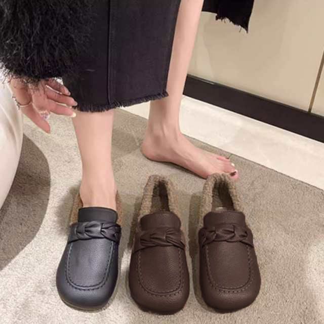 PANLON] レディース モカシン ボア スリッポン フラット パンプス ムートンブーツ 無地 シンプル 通勤 学生 カジュアル PANLON] レディース  モカシン ローファー スリッポン ボア リボン付き 軽量 フラット シューズ ムートン ファー ふわふ モカシンシューズ ムートン ... [PANLON] レディース ホワイト モカシンシューズ 無地 ローファー カジュアルシューズ 靴 スリッポン フラット ぺたんこ