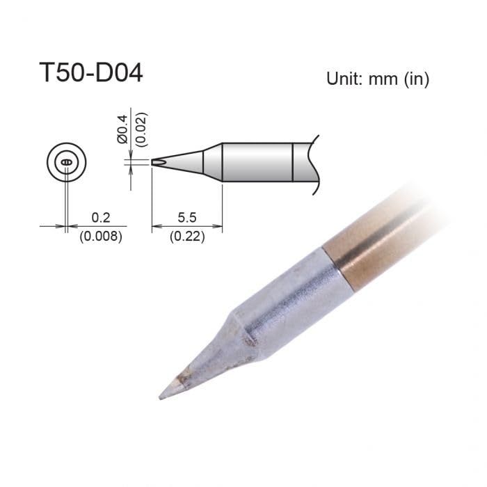 【新品・3営業日で発送】白光 交換こて先 T50シリーズ T50-D04