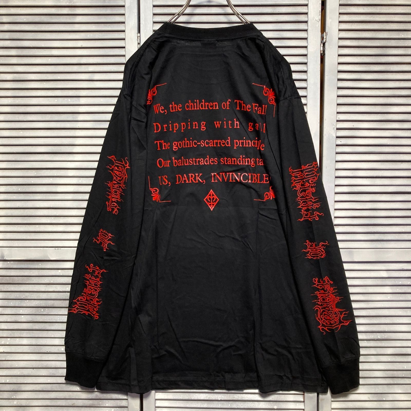 CRADLE OF FILTH ダメージ加工 グランジ ロンT ダークグレー 値下げ不可】古着 90s cradle of filth ロンTの通販 by