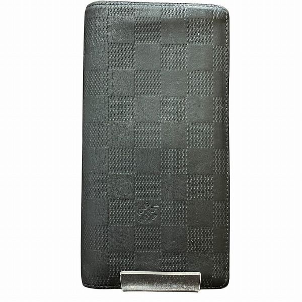 ルイヴィトン Louis Vuitton ダミエ アンフィニ ポルトフォイユ ブラザ N63010 財布 長財布 2つ折り財布 メンズ