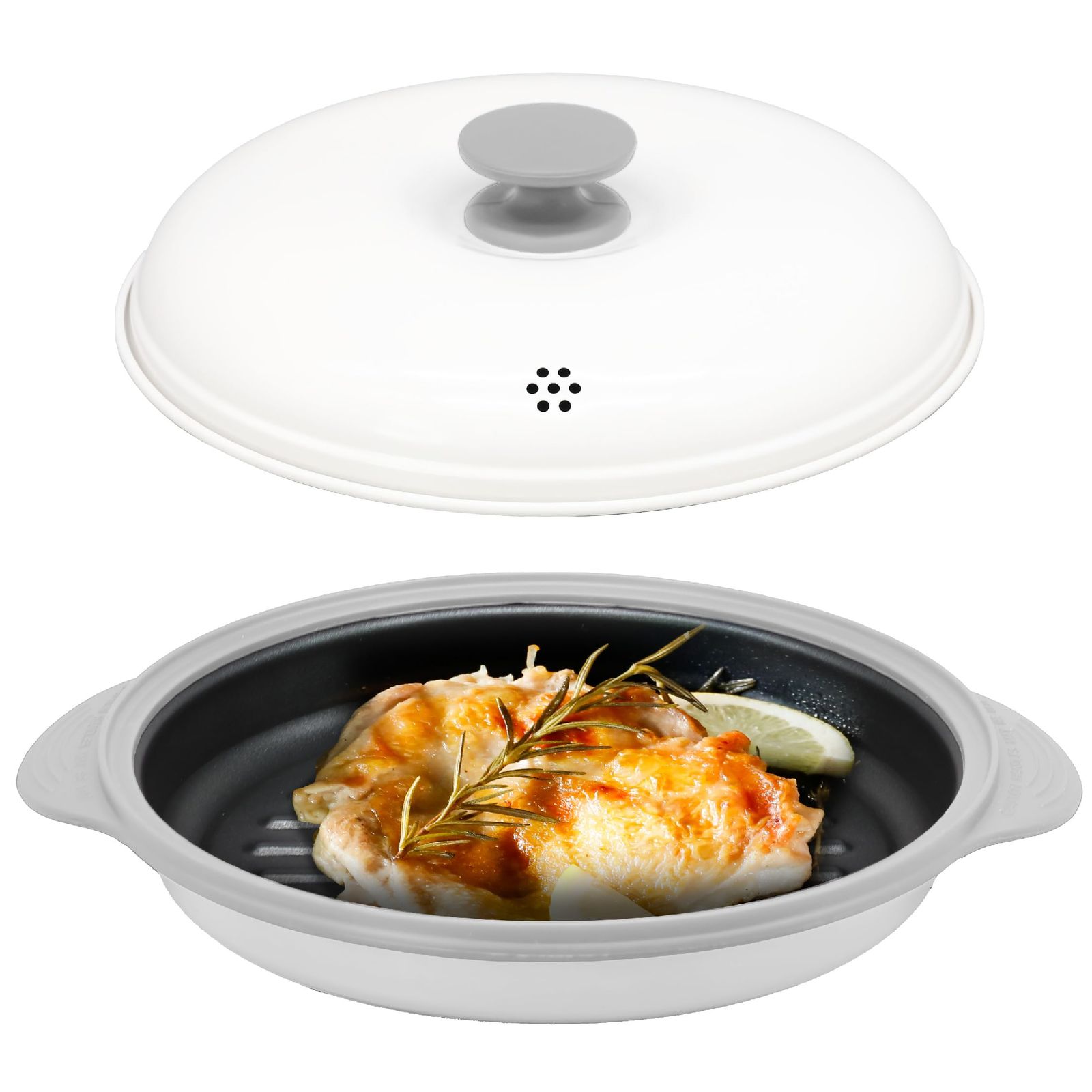 シービージャパン 電子レンジ調理器具 電子レンジで焼き目が付けられる 炒める 茹でる 焼く 煮る 蒸す 炊く がこれ1つ 食器洗浄機対応 レシピ付き レンジグリル copan