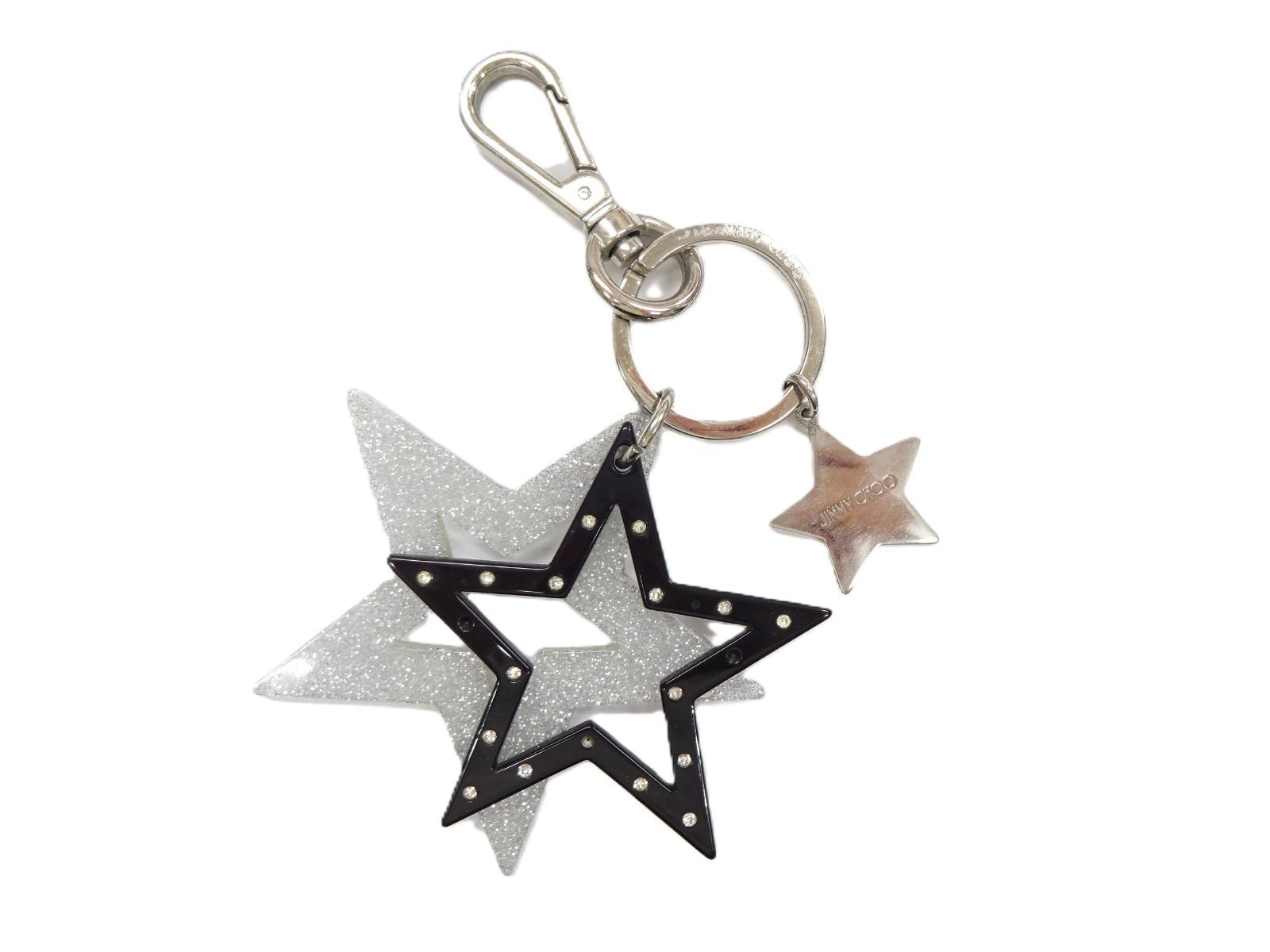 銀座店 JIMMY CHOO ジミーチュウ 2017 SKYLA スター キーリング チャーム キーホルダー