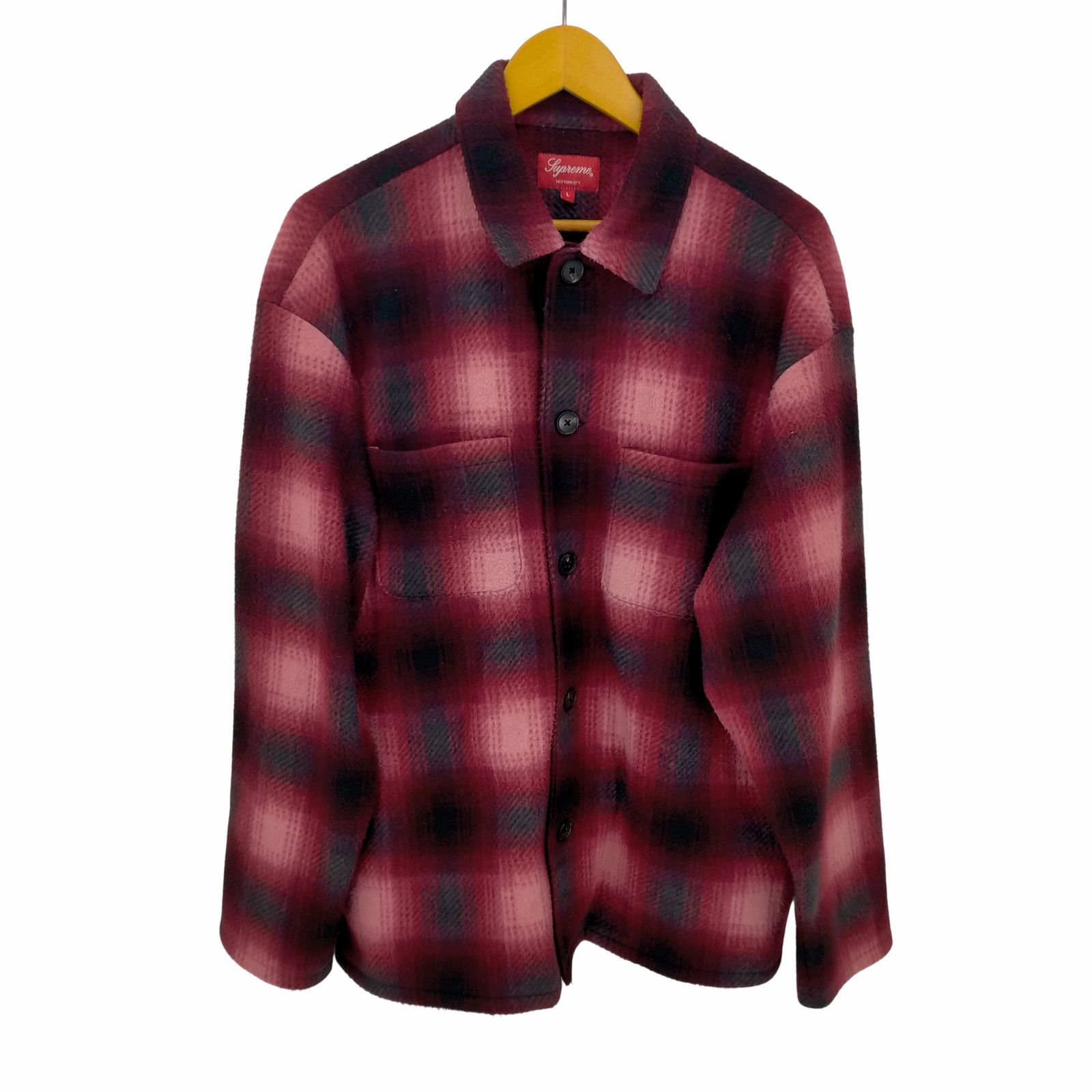 シュプリーム Supreme 20AW SHADOW PLAID FLEECE SHIRT メンズ JPN：L - メルカリ