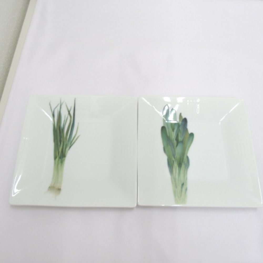 NORITAKE ノリタケ 食器 京香旬彩 画変り 15cmスクエアプレート 5点