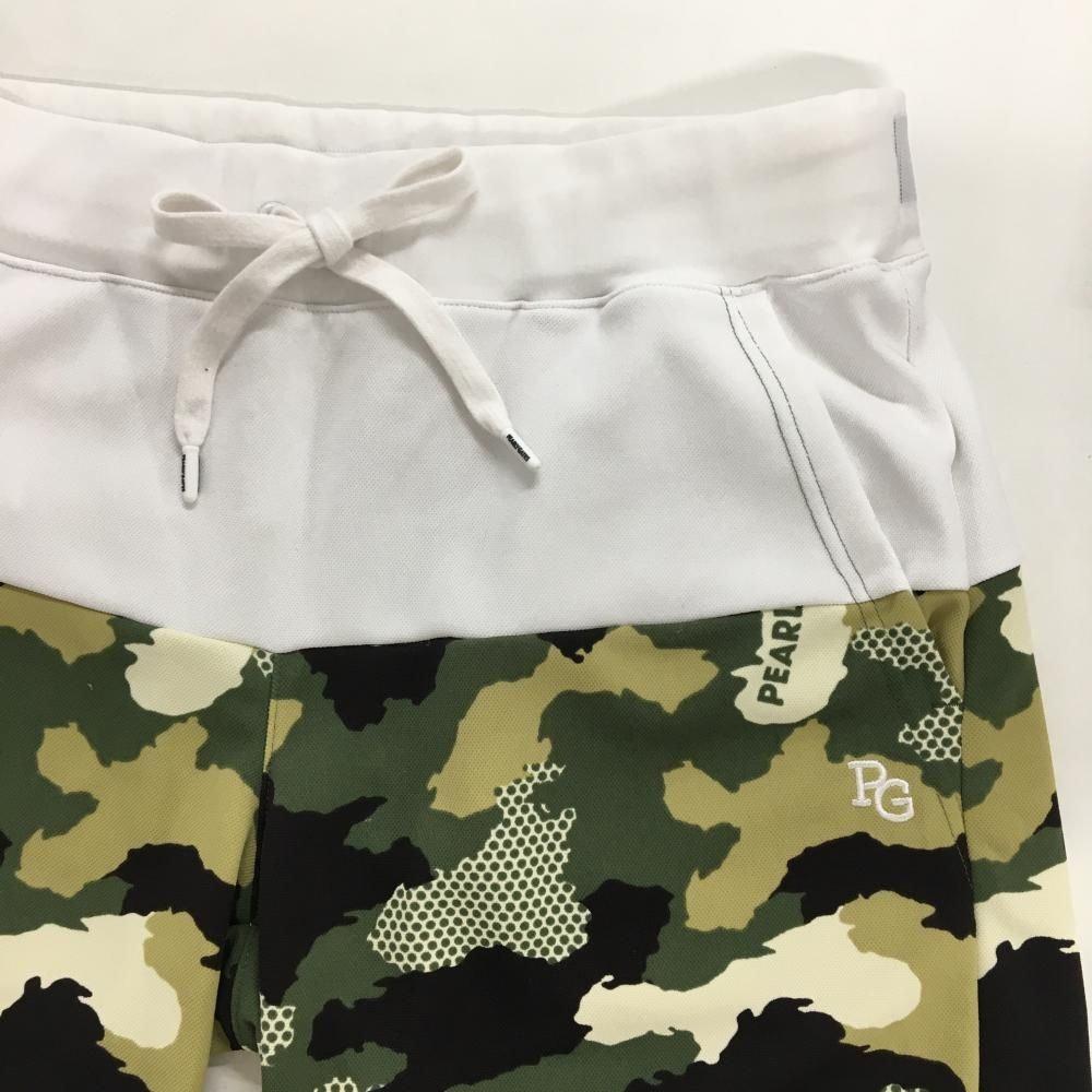 ☆特価☆【超美品】パーリーゲイツ ハーフパンツ カーキ×ベージュ×白