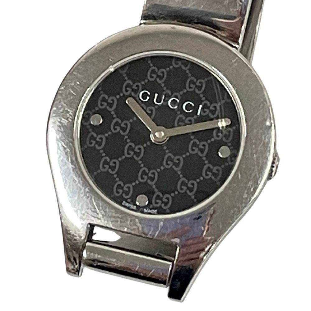 GUCCI グッチ レディース 6700L GG 黒文字盤 クォーツ 腕時計
