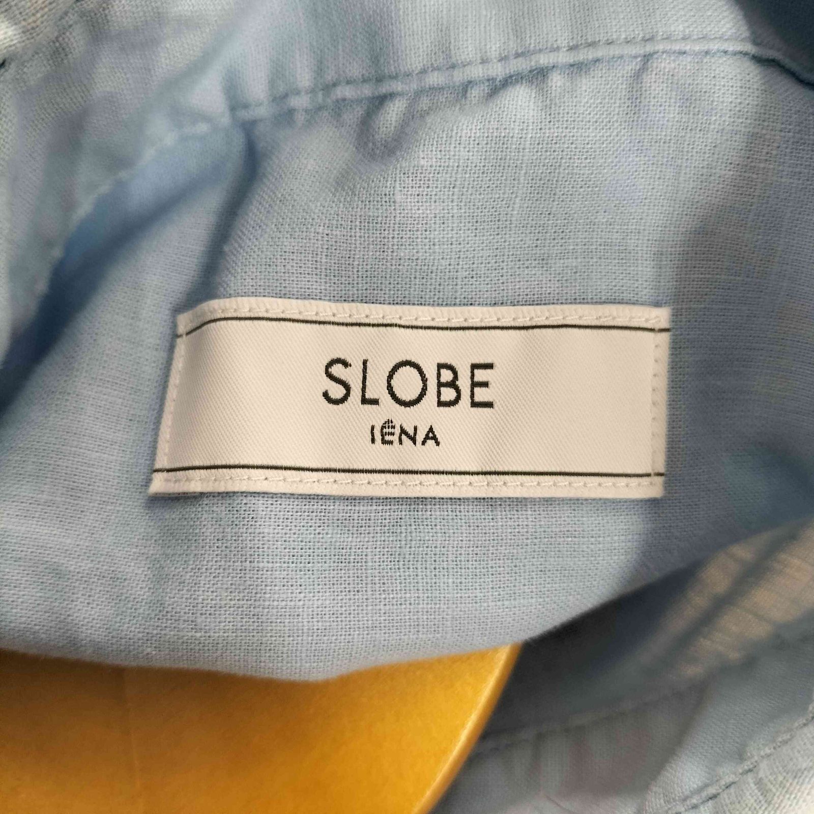 マロンクリーム 未使用♡slobe iena 綿麻レギュラーシャツホワイト スローブイエナ SLOBE IENA 綿麻レギュラーシャツ レディース