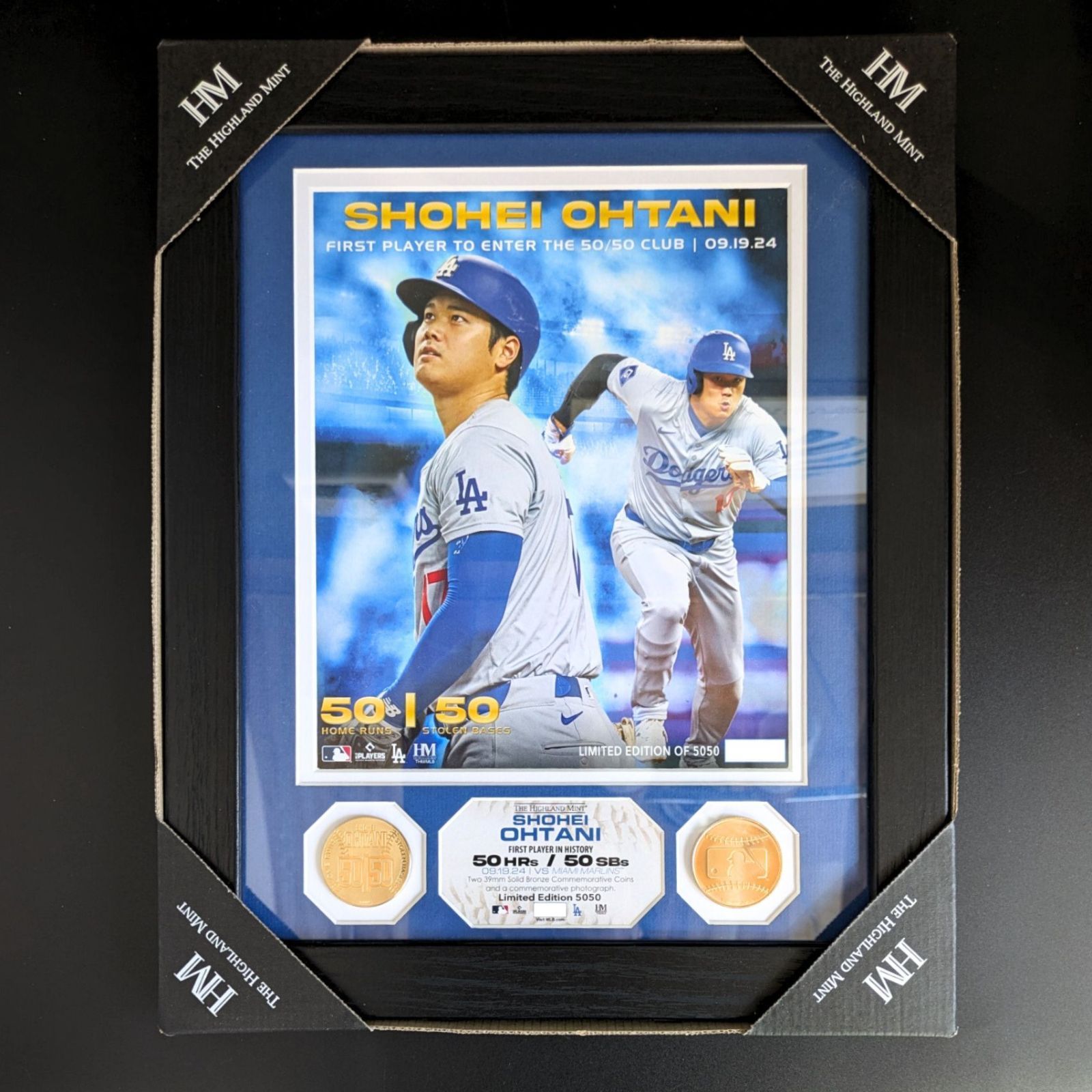 ドジャース大谷翔平50/50 達成記念ダブルコインフォトミント