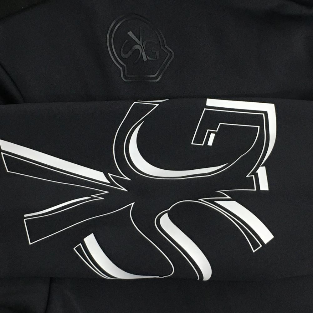 黒×白 ネック一部フリース