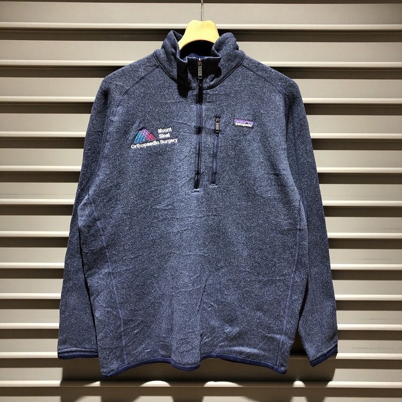 パタゴニア patagonia ベターセーター ハーフジップ フリースジャケット プルオーバー 刺繍入り サイズ：メンズ L ネイビー  25522FA18【PI】 - メルカリ