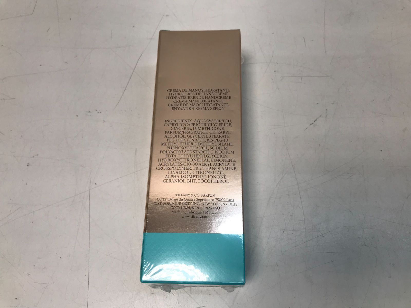 【未使用品】 ティファニー  ハンドクリーム 75ml TIFFANY&Co. ティファニー TIFFANY ローズゴールドハンド
