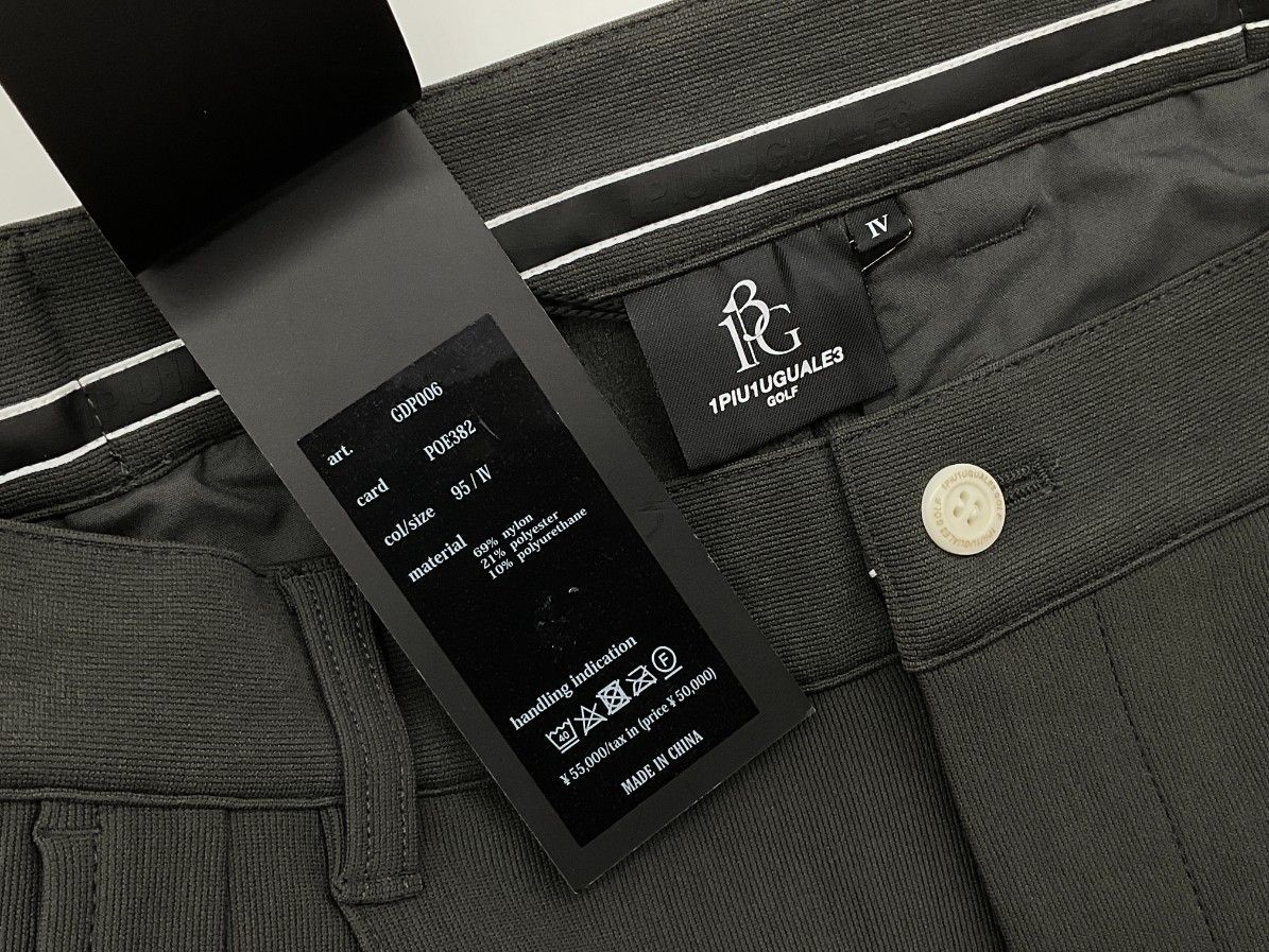 1PIU1UGUALE3 ADP GOLF ZIP SLACKS［GRAY］ 【公式通販】