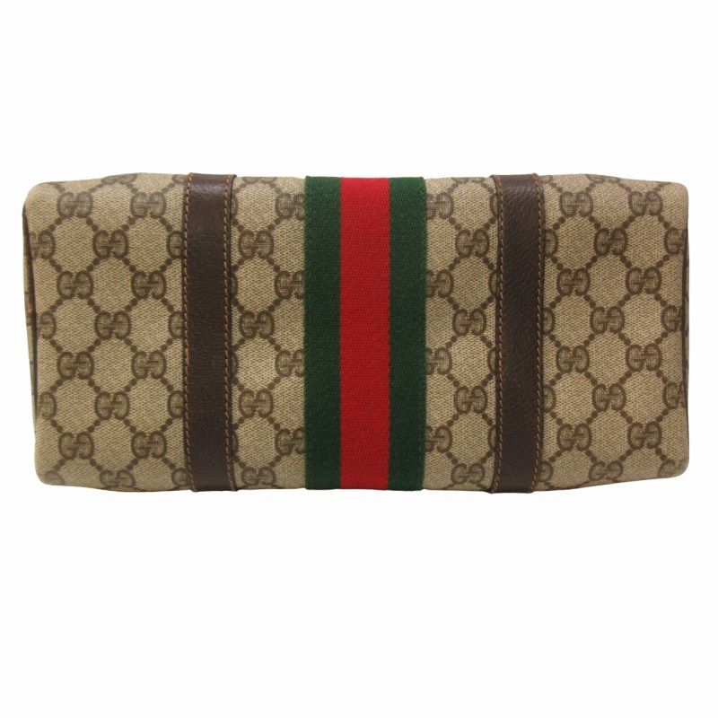 オールドグッチ GUCCI ミニボストン ハンドバッグ GGスプリーム GGキャンバス GG柄 シェリーライン ロゴ 40 3841 茶 ブラウン  ☆AA☆ 0826 - メルカリ