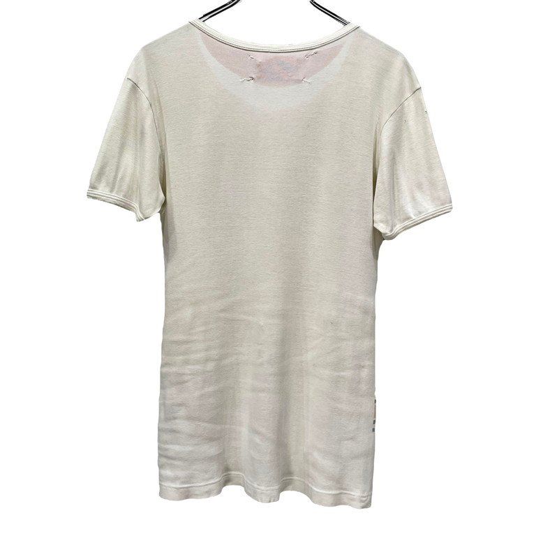 Maison Martin Margiela 0 10 転写ボーダープリントクルーネック