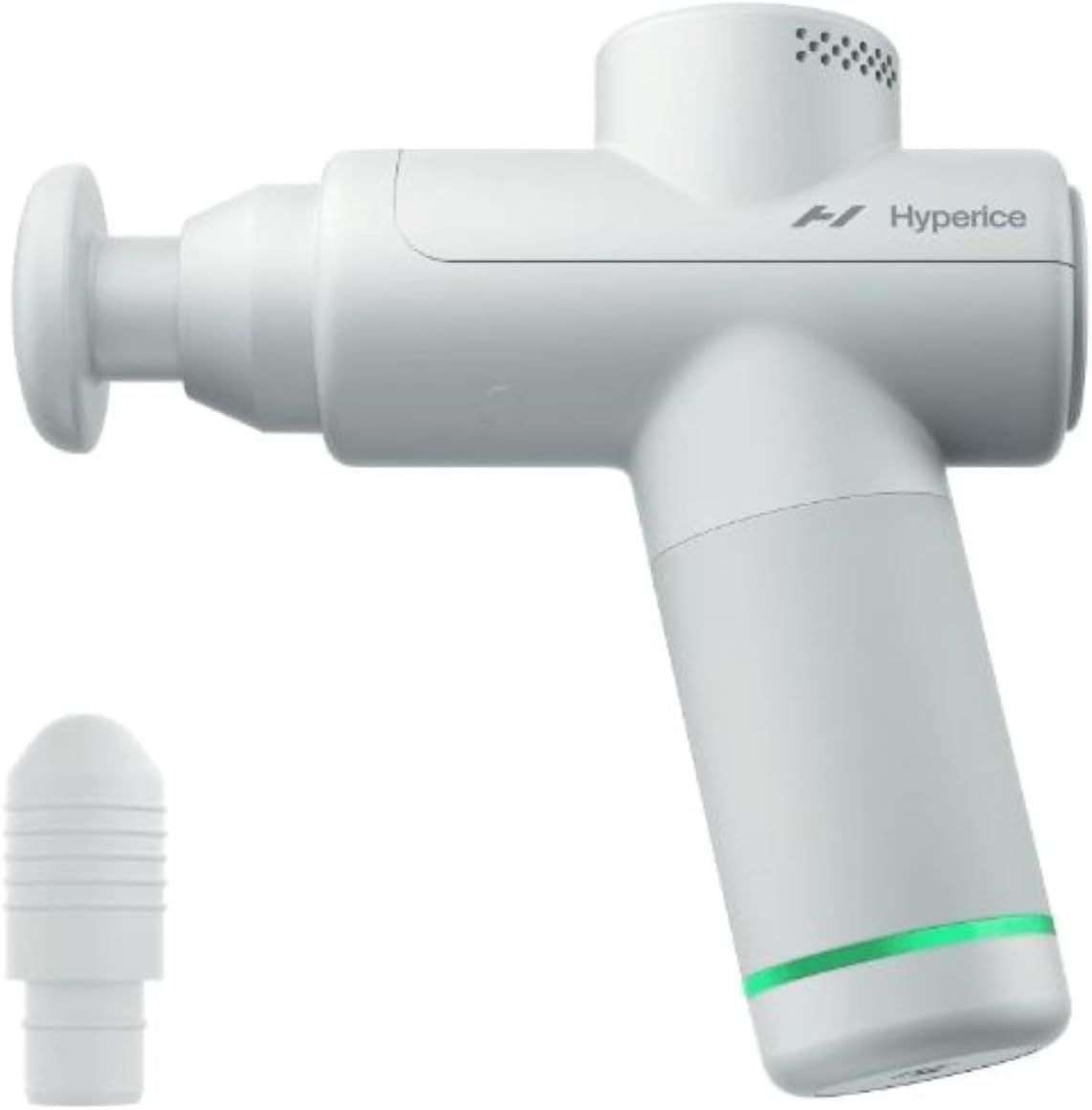 Hyperice(ハイパーアイス)公式ストア Hypervolt GO2 ハイパーボルト ゴー2 アークティックグレー パーカッション(強力振動)デバイス 3段階振動 2種類アタッチメント 特許取得