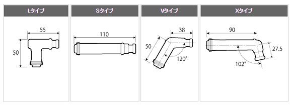 NGK パワーケーブル 汎用タイプ X4K(No.1515) カワサキ KLE400 KLE400(LE400A) 400cc 1991年04月～ 2輪