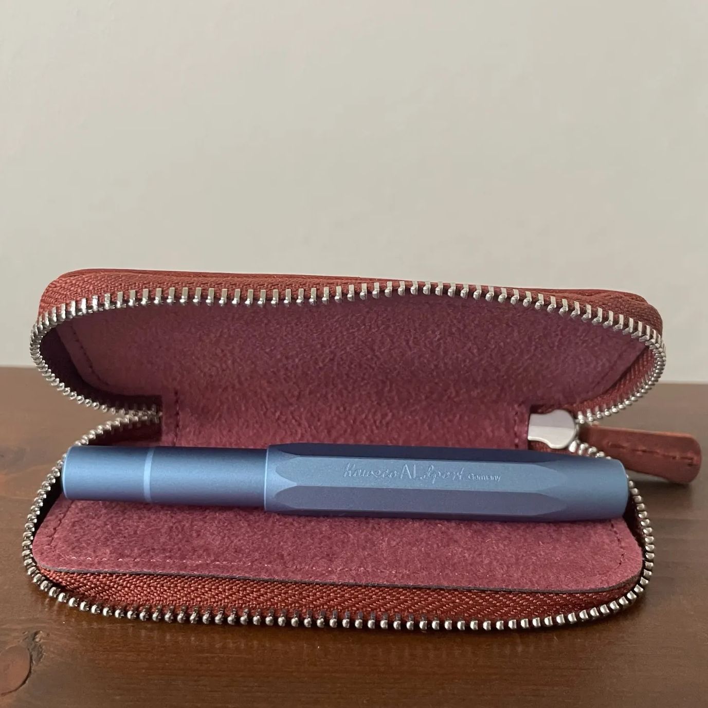 KAWECO AL SPORT 万年筆+ボールペンセット レザーケース付き
