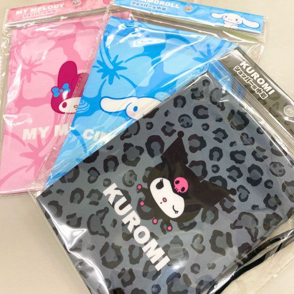 サンリオキャラクターズ ショッパー風巾着 ギャル ハイビスカス ヒョウ柄 かわいい 小物入れ 給食袋 プチギフト 全4種から選択