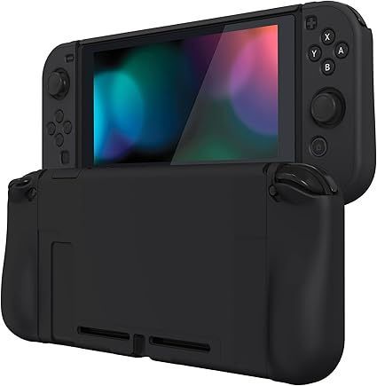 【在庫処分】PlayVital Nintendo Switchに対応用アップグレードされたケースグリップカバー、ドックに対応できて、Nintendo Switchに対応用人間工学に基づいた保護ケース、ジョイコンに対応用保護ケ