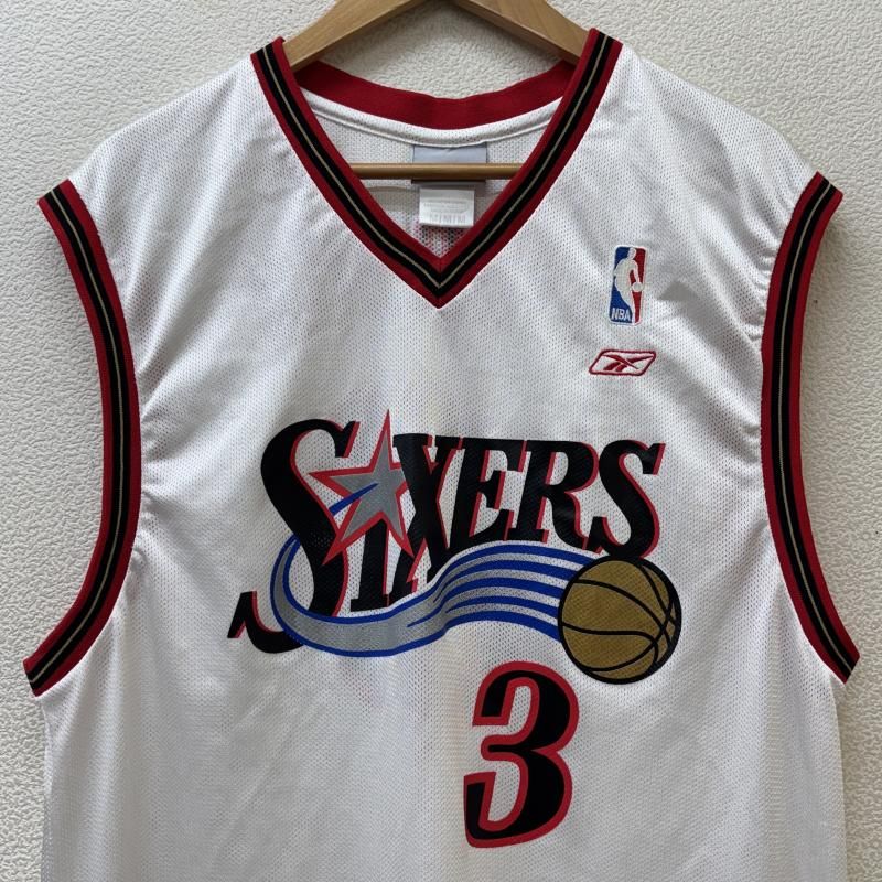アイバーソン ゲームシャツ　メッシュ　リーボック Reebok リーボック タンクトップ NBA SIXERS シクサーズ IVERSON