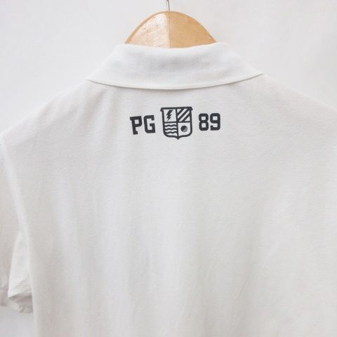 【美品】【6】PEARLY GATES ボーダー ゴルフウェア ワッペン メンズ PEARLY GATES パーリーゲイツ 半袖ポロシャツ ボーダー柄