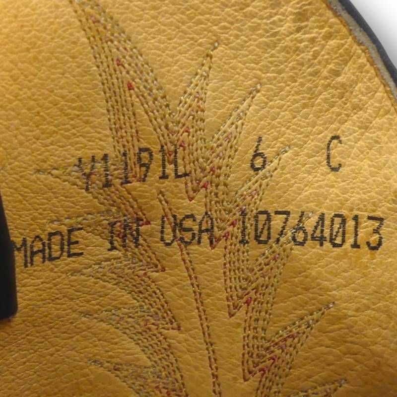 Tony Lama トニーラマ ウエスタンブーツ 24 アメリカ製 6 C リザード 黒 ブラック 赤 ウエスタンブーツサイズ24 cm一覧 SEULB屋着古 TN 2010