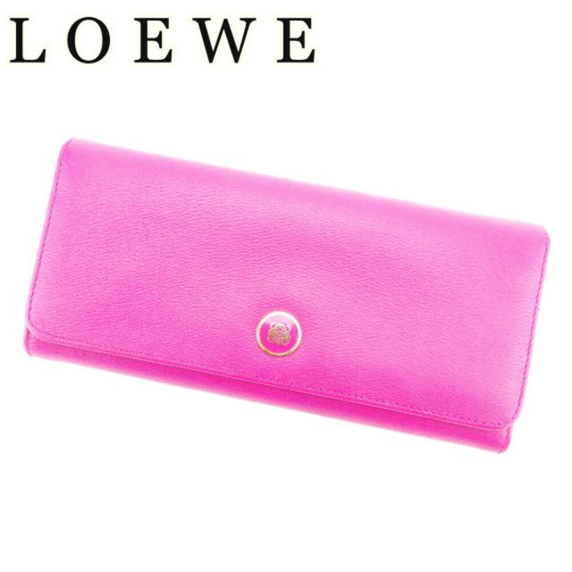 LOEWE ロエベ　アナグラム　長財布　金ボタン LOEWE ロエベ アナグラム 長財布 金ボタン LOEWE ロエベ