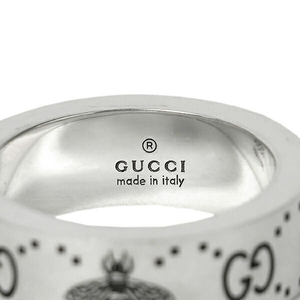 新品 グッチ GUCCI リング GG＆ビー シルバー - メルカリ