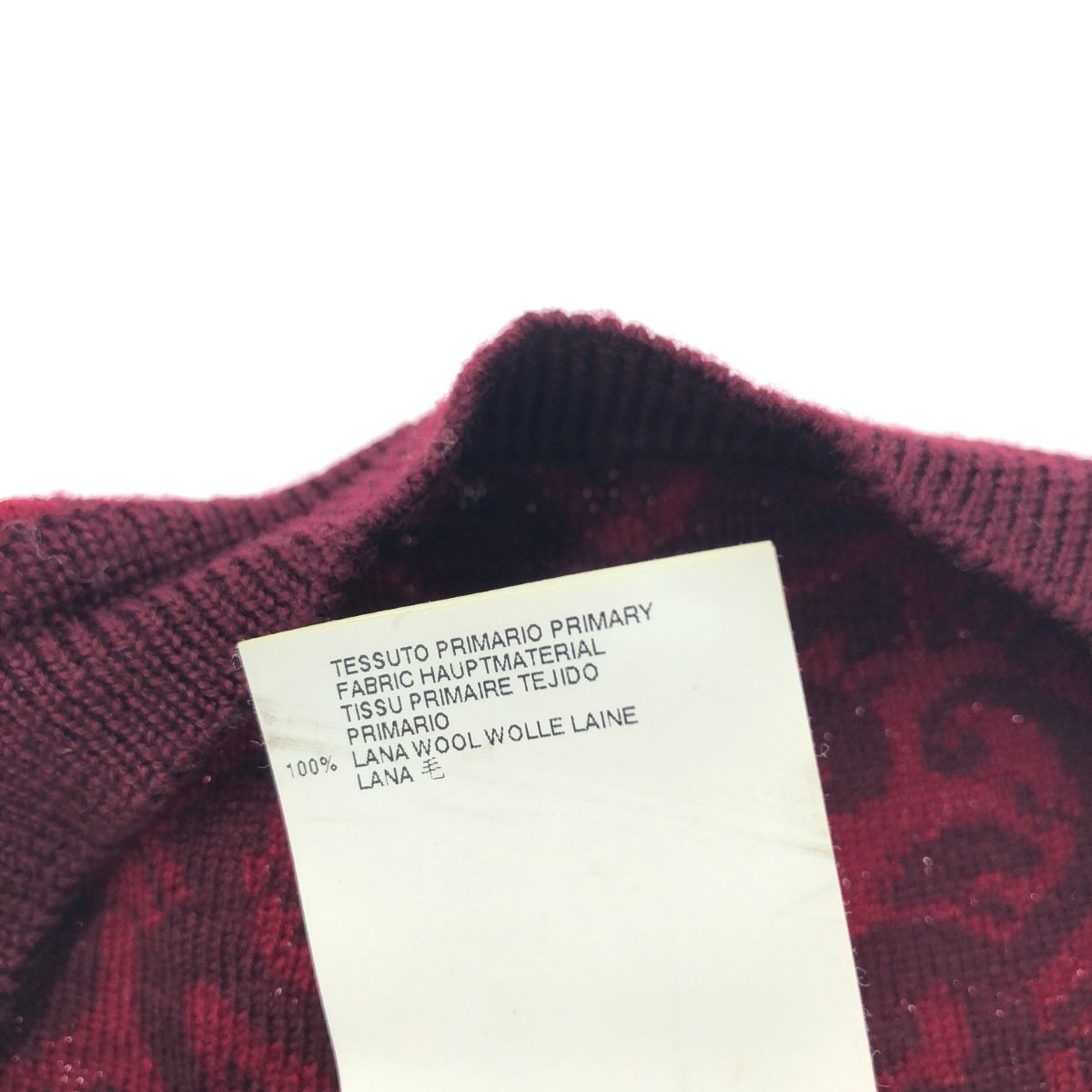 Maison Martin Margiela メゾンマルタンマルジェラ 13AW １番 ダマスク柄 ボレロ カーディガン  サイズ:表記なし  レッド  レディース Maison Martin Margiela メゾンマルタンマルジェラ 13AW 1番