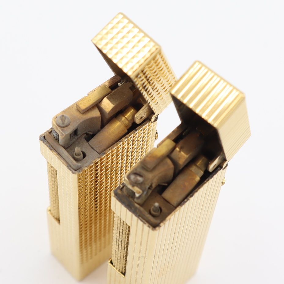 dunhill ダンヒル ガスライター 2点 US RE24163 ゴールドカラー 