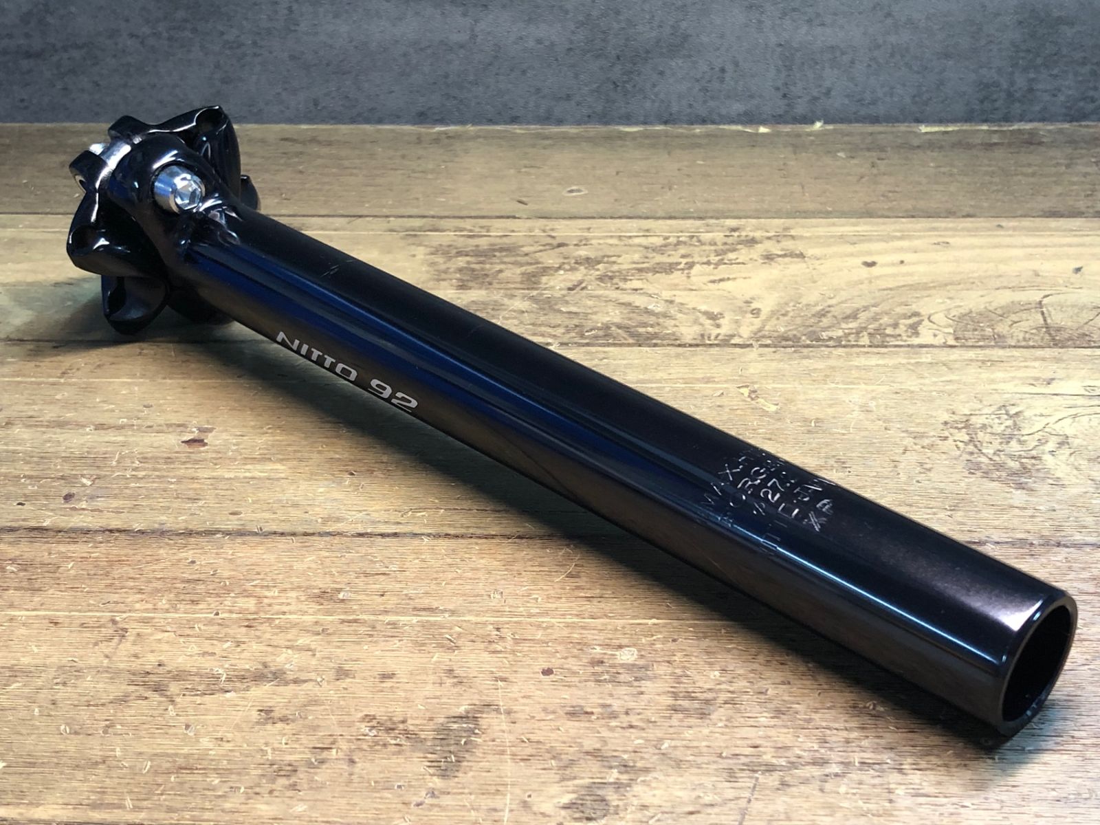 JK429 日東 NITTO 92 アルミ シートポスト 黒 250mm Φ27.2