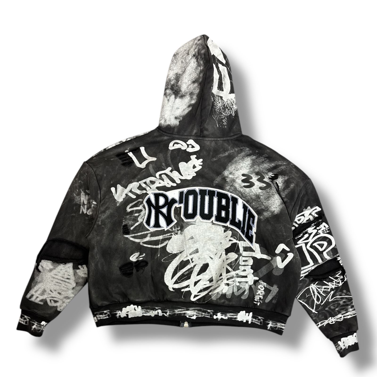 値下げしました【新品】ポルノグラフィティ スヌーピーコラボ パーカー Lサイズ 参考上代60280円 未使用品 NOUBLIE PAS Graffiti Zip-Up Hoodie