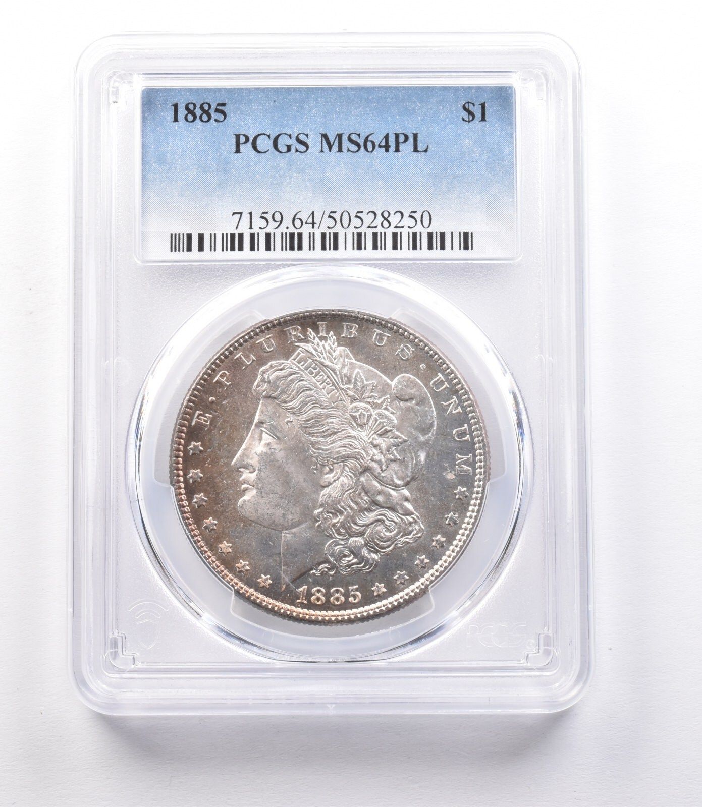 1885年 モルガン銀貨 MS64 PL PCGS *1967