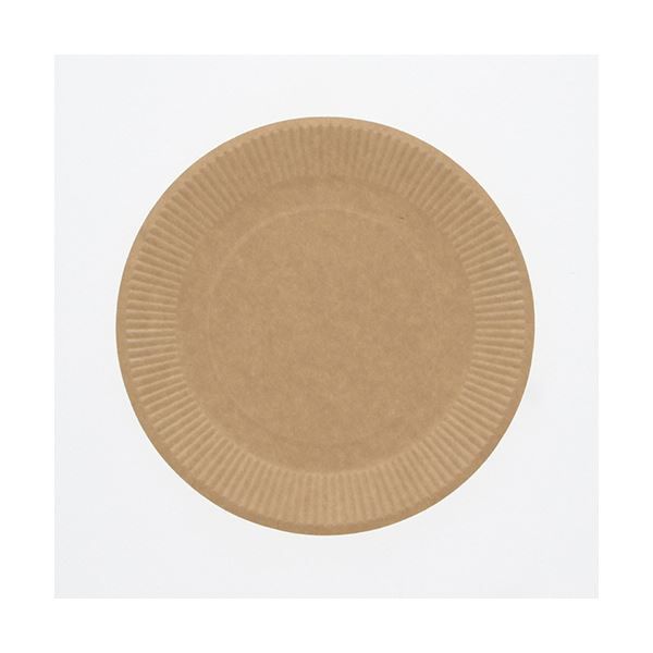 シモジマHEIKO クラフトペーパープレート 18cm 004501018 1セット 2400枚 30枚×80パック