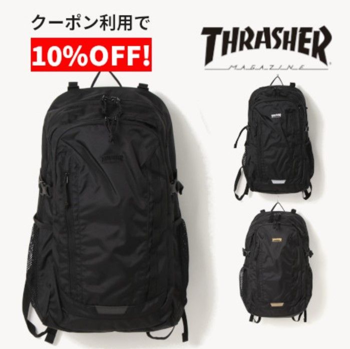 大人気 【THRASHER】スラッシャー リュック ワンポイントロゴ 大容量